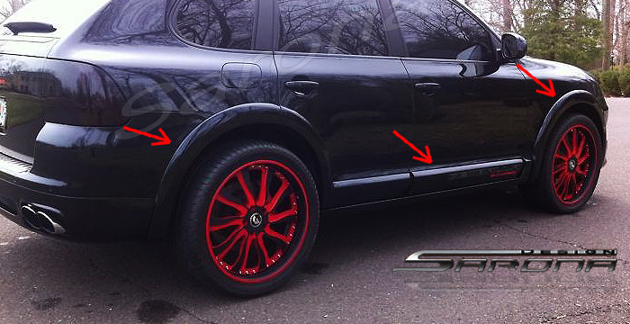 Custom Porsche Cayenne Side Skirts  SUV/SAV/Crossover (2002 - 2006) - $1290.00 (Part #PR-002-SS)